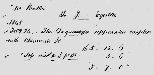 manuscript of William Butler's Affidavit: in a clerk's hand, copying the text of Egerton's receipt