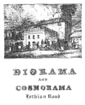 Diorama, Lothian Road, Edinburgh (from Edinburgh Directory for 1835)