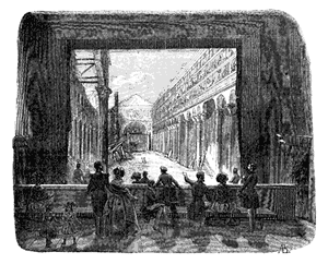 Interior, Charles Bouton's new Diorama building, Paris 1843