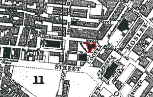 Map of central Manchester 1829