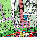 Multimap.com map 1999. Park Square East/Peto Place: site of Diorama. Click to go to on-line 1:10,000 map on Multimap.com website
