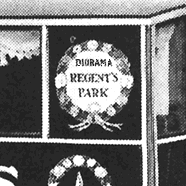 Destination sign on Replica of Shillibeer's Omnibus