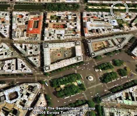 Place Republique/Caserne Verines/Léon Jouhaux showing site of Daguerre's Diorama - lat=48.8685709059, lon=2.36378055556