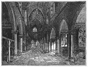 Engraving in Mirror of Literature of Roslin Chapel