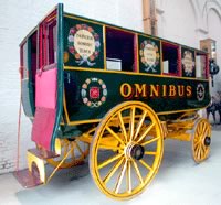 Replica (1929) of Shillibeer?s 1829 Omnibus in London Transport Museum, Covent Garden, London