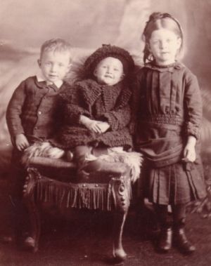 Francis (age 2), Alice (age 1), and Martha (age 4) in 1886