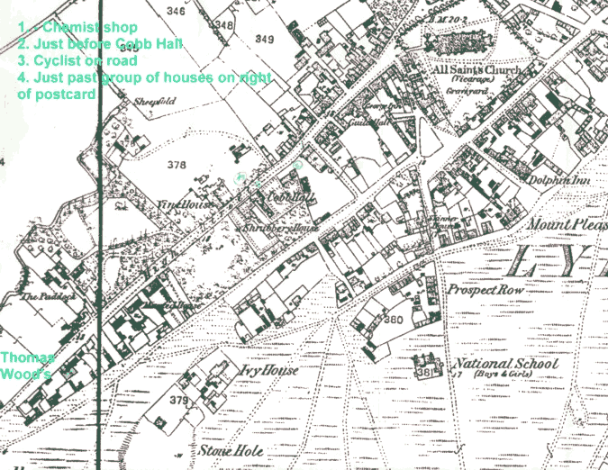 1871 map of Lydd, Romney Marsh, Kent, England