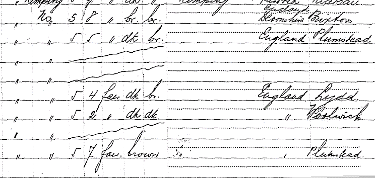 Manifest of SS Lapland