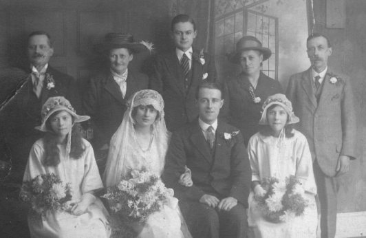 Wedding of Dorothy Mitten to Charles West, 1923