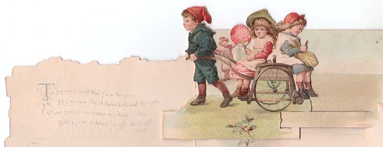 New Year card c1890 Frank and Annie Wood